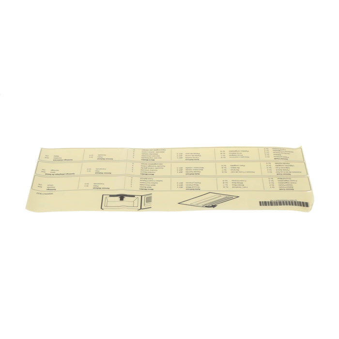 Bosch HMV5053U/01 Microwave Hood Sticker