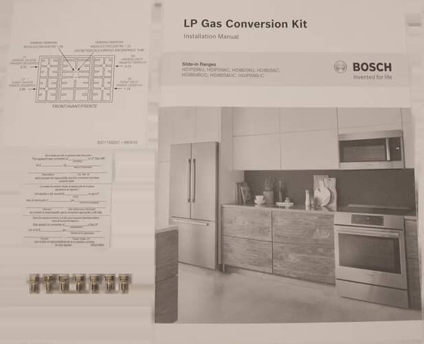 Bosch Liquid Propane Conversion Kit - 20000623