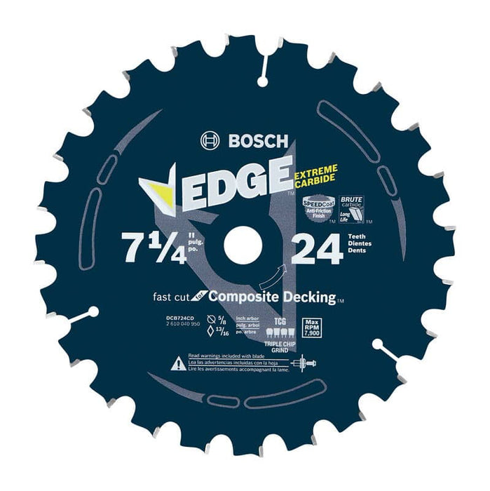 Bosch DCB724C10 10 pc. 7-1/4 In. 24 Tooth Edge Circular Saw Blades for Framing