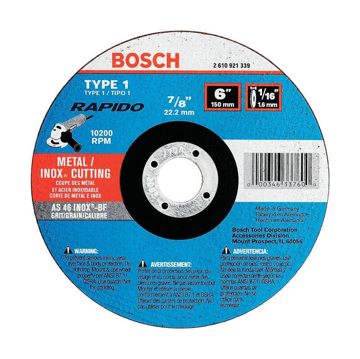 Bosch TCW1S600 Grinding Wheel - 6 Diameter,