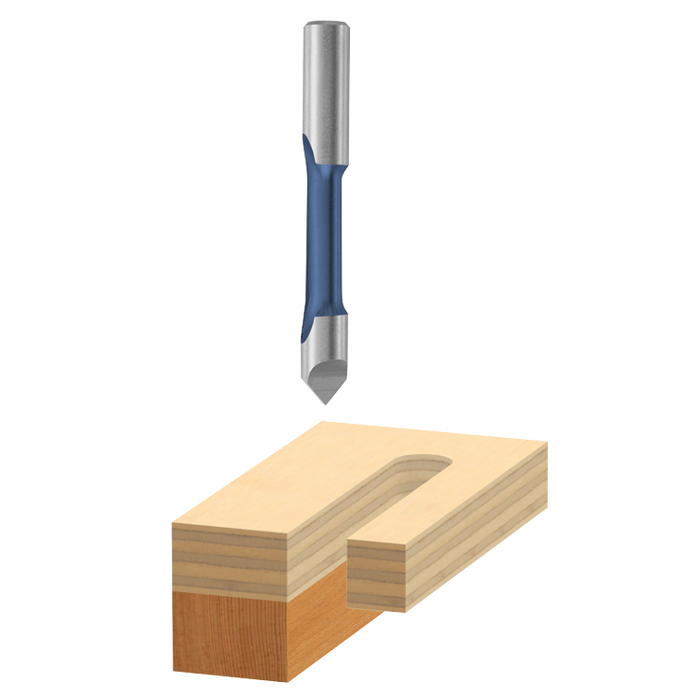 Bosch 85146B50 50 pc. 1/4 In. x 3/4 In. High Speed Steel 1-Flute Pilot Panel Straight Bits