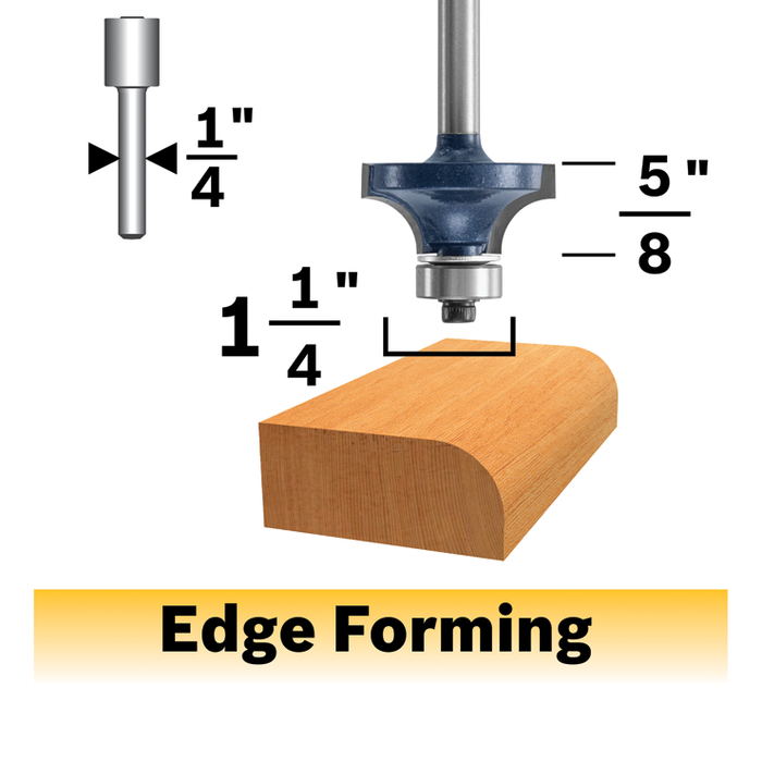 Bosch 85296MC 3/8 In. x 5/8 In. Carbide-Tipped Roundover Router Bit