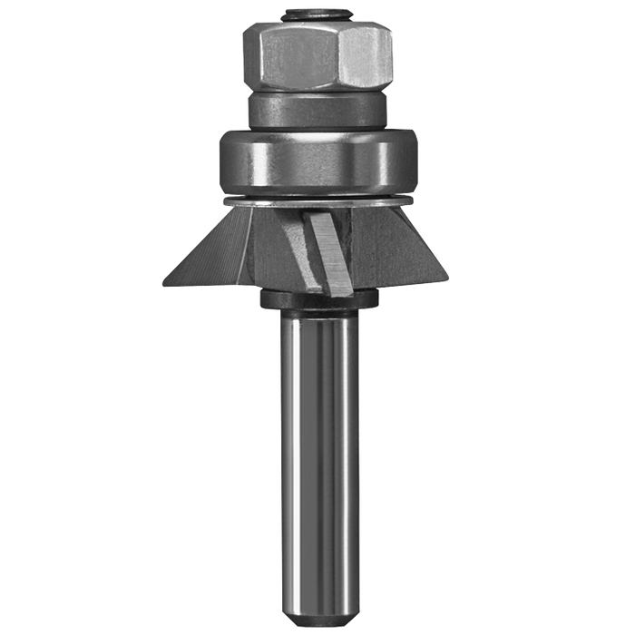 Bosch 85423M 45° x 1/4 In. Carbide Tipped 3-Flute Bevel Trim Assembly Bit