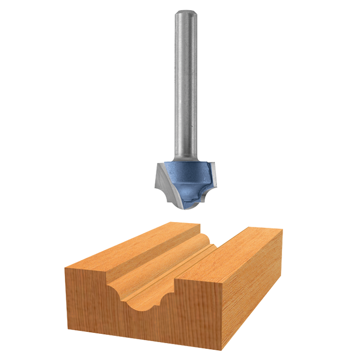 Bosch 85467M 7/16 In. x 1/2 In. Carbide Tipped Classical Groove Bit