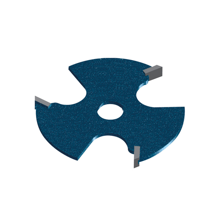 Bosch 85529M 1/8 In. Carbide Tipped 3-Wing Slotting Cutter Bit