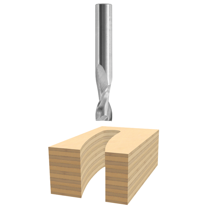 Bosch 85911M 1/4 In. x 1 In. Solid Carbide 2-Flute Upcut Spiral Bit