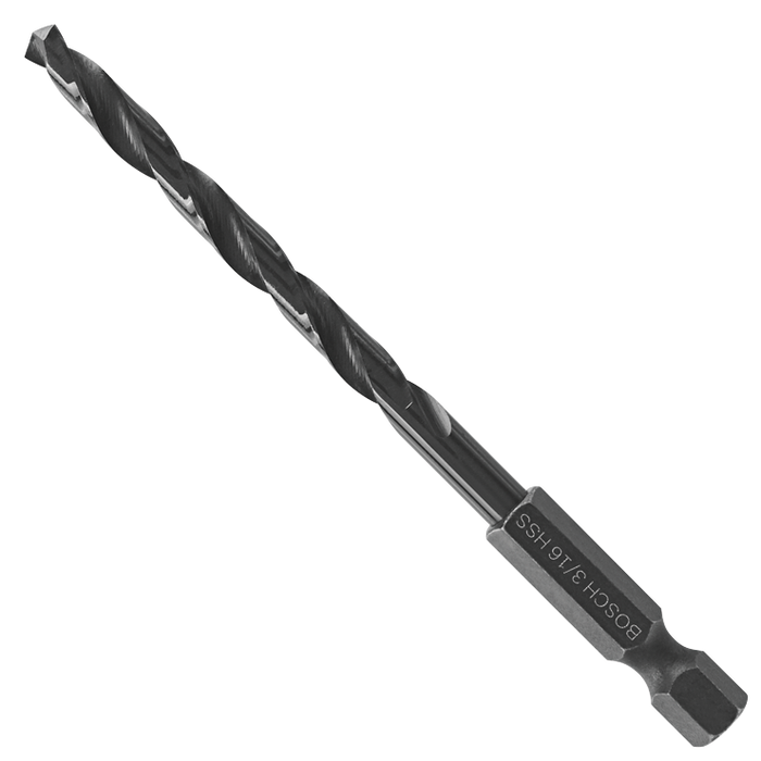 Bosch BL2139IM 3/16 In. Impact Tough Black Oxide Drill Bit