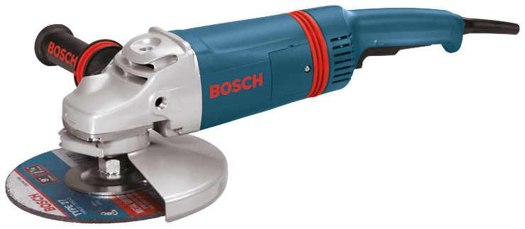 Bosch 1893-6 9 In. 15 A Large Angle Grinder with Rat Tail Handle