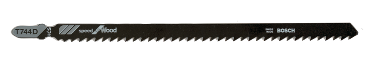 Bosch 3 pc. 7 In. 7 TPI Speed for Wood T-Shank Jig Saw Blades - T744D3