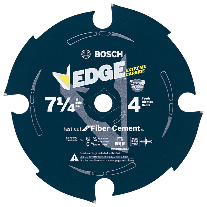 Bosch CB704FC 7-1/4 In. 4 Tooth Edge Diamond-Impregnated Carbide-Tipped Saw Blade