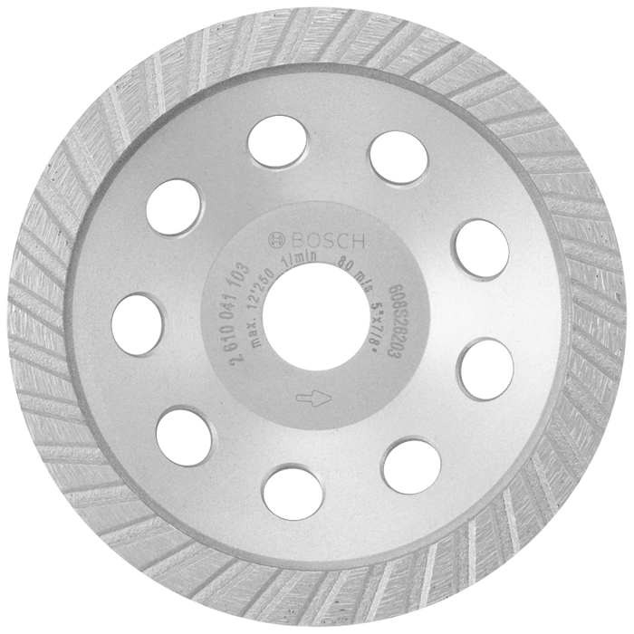 Bosch DC530SG 5 In. Turbo Diamond Cup Wheel for Concrete