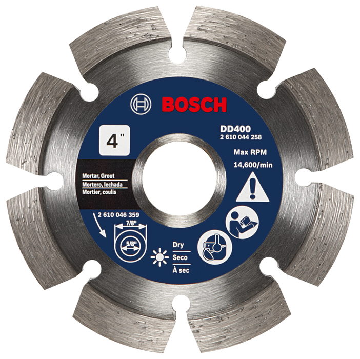 Bosch DD400 4 In. Premium Segmented Tuckpointing Blade