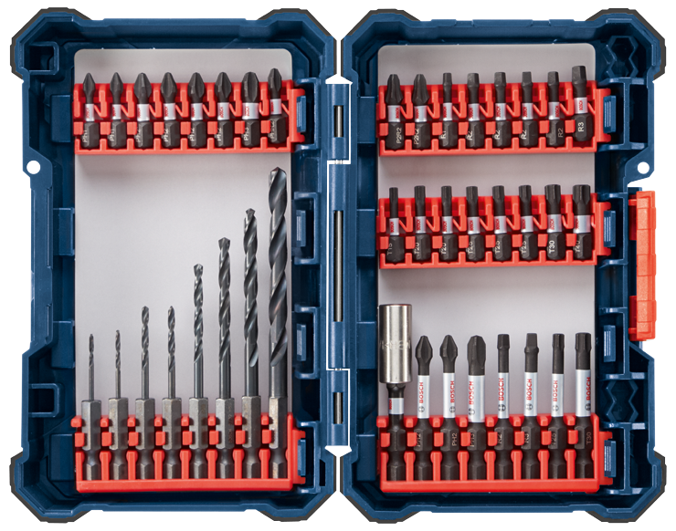 Bosch DDMS40 40 pc. Impact Tough Drill Drive Custom Case System Set