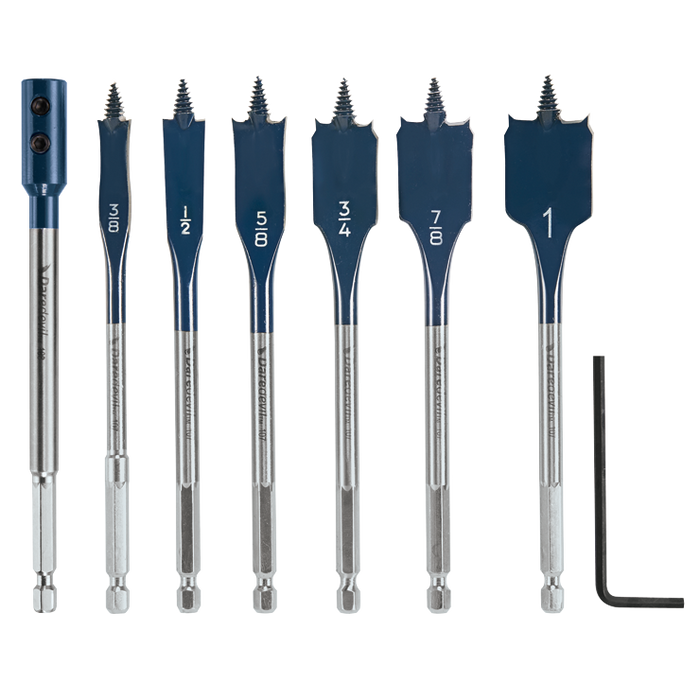 Bosch DSB5005 6 pc. Daredevil Standard Spade Bit Set Includes Extension