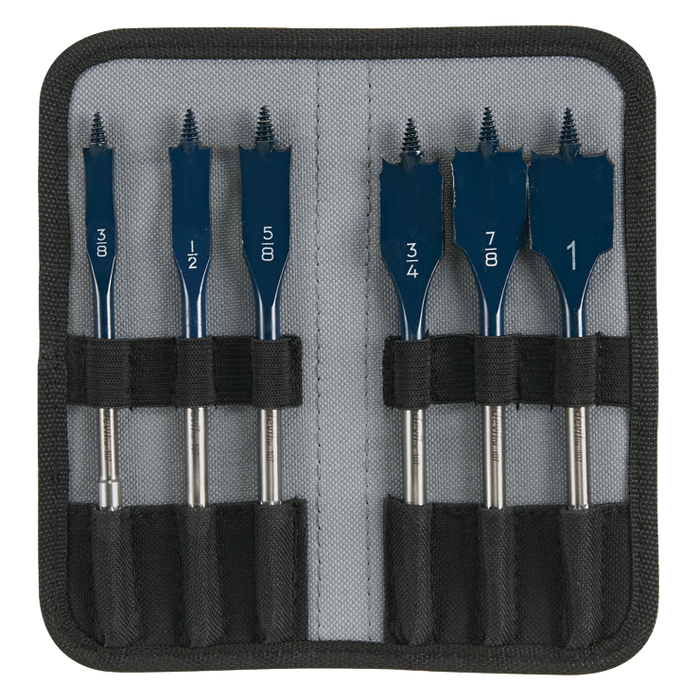 Bosch DSB5006P 6 pc. Daredevil Standard Spade Bit Set in Pouch