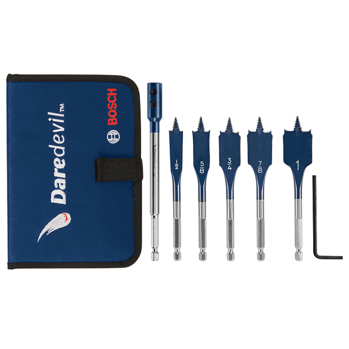 Bosch DSBS5007P 6 pc. Daredevil Stubby Length Spade Bit Set