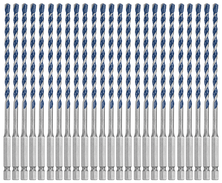 Bosch HCBG04B25T 25 pc. 3/16 In. x 6 In. BlueGranite Turbo Carbide Hammer Drill Bits
