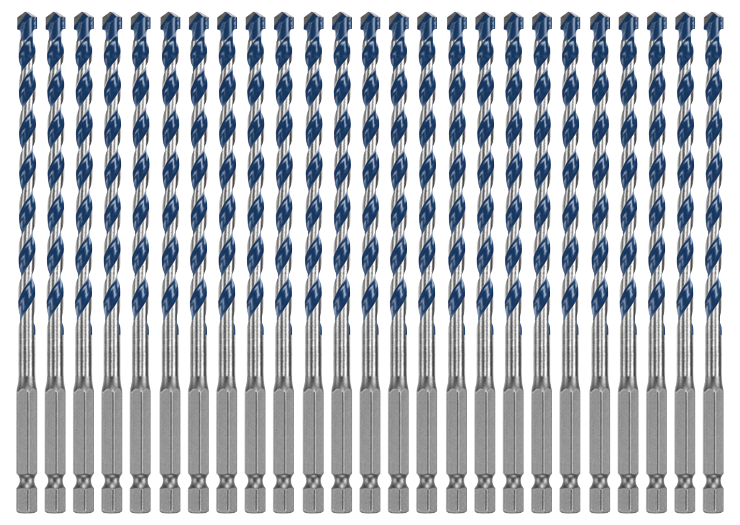 Bosch HCBG06B25T 25 pc. 1/4 In. x 6 In. BlueGranite Turbo Carbide Hammer Drill Bits