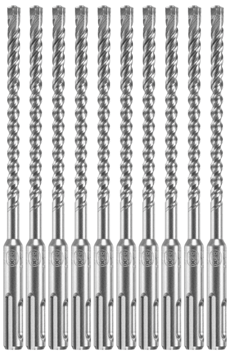 Bosch HCFC2041B10 10 pc. 1/4 In. x 4 In. x 6 In. SDS-plus Bulldog Xtreme Carbide Rotary Hammer Drill Bits