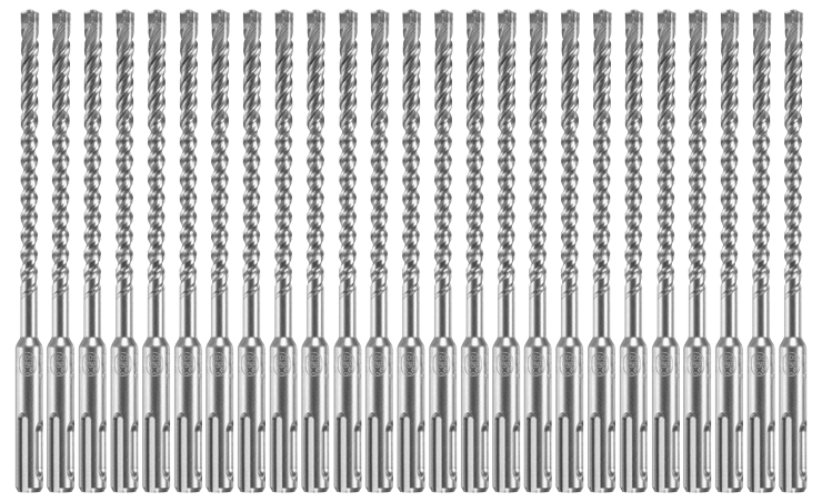 Bosch HCFC2041B25 25 pc. 1/4 In. x 4 In. x 6 In. SDS-plus Bulldog Xtreme Carbide Rotary Hammer Drill Bits