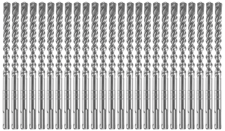 Bosch HCFC2061B25 25 pc. 3/8 In. x 4 In. x 6 In. SDS-plus Bulldog Xtreme Carbide Rotary Hammer Drill Bits