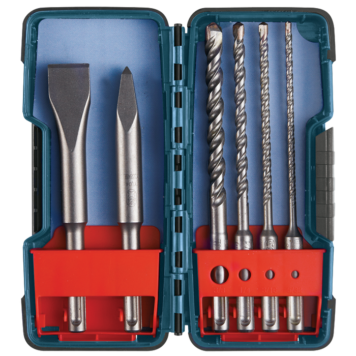 Bosch HCST006 6 pc. SDS-plus Bulldog Rotary Hammer Bit Set