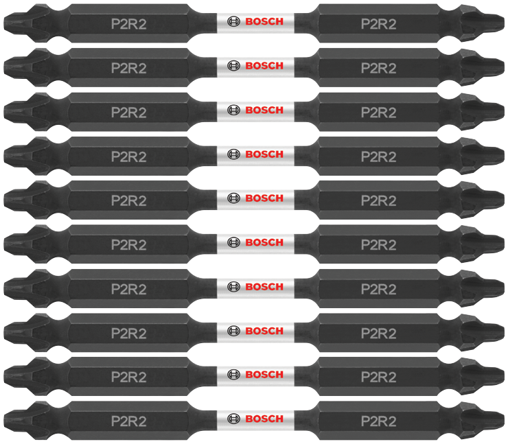 Bosch ITDEP2R235B 10 pc. Impact Tough 3.5 In. Phillips/Square #2 Double-Ended Bits (Bulk Pack)