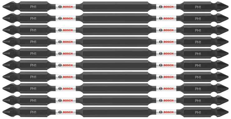 Bosch ITDEPH16B 10 pc. Impact Tough 6 In. Phillips #1 Double-Ended Bits (Bulk Pack)