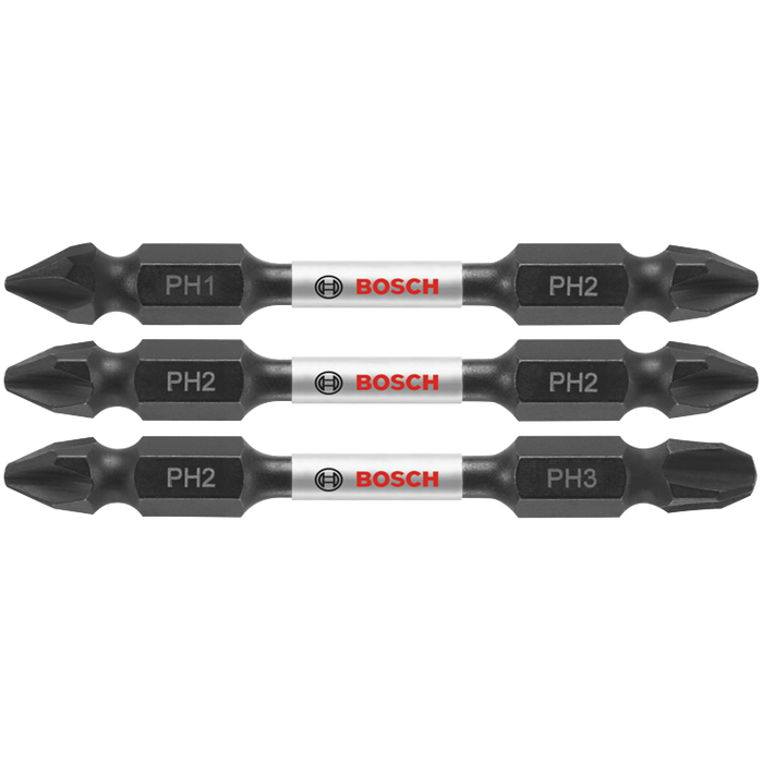 Bosch ITDEPHV2503 3 pc. Impact Tough 2.5 In. Phillips Double-Ended Bit Set