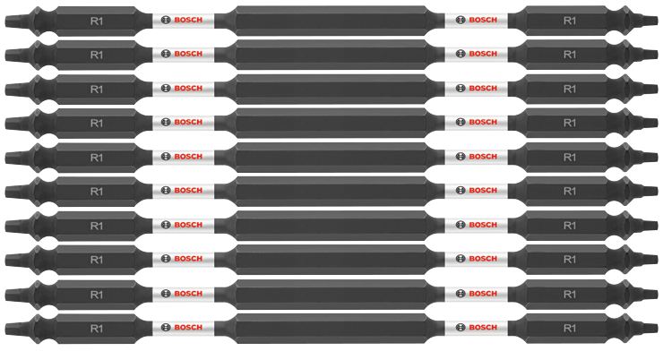 Bosch ITDESQ16B 10 pc. Impact Tough 6 In. Square #1 Double-Ended Bits (Bulk Pack)