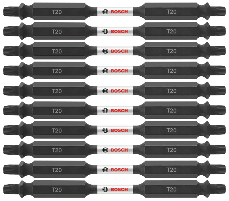 Bosch ITDET2035B 10 pc. Impact Tough 3.5 In. Torx #20 Double-Ended Bits (Bulk Pack)