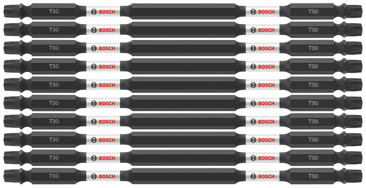 Bosch ITDET306B 10 pc. Impact Tough 6 In. Torx #30 Double-Ended Bits (Bulk Pack)