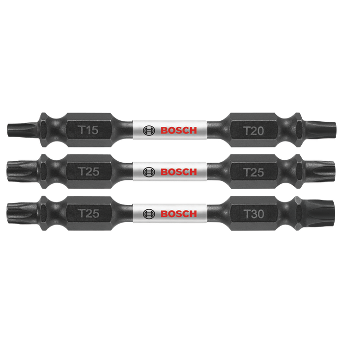 Bosch ITDETV2503 3 pc. Impact Tough 2.5 In. Torx Double-Ended Bit Set