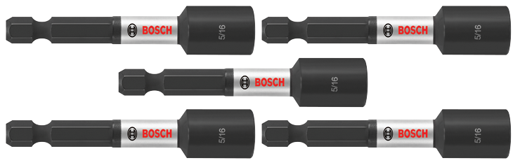 Bosch ITNS5162B 5 pc. Impact Tough 2-9/16 In. x 5/16 In. Nutsetter (Bulk Pack)