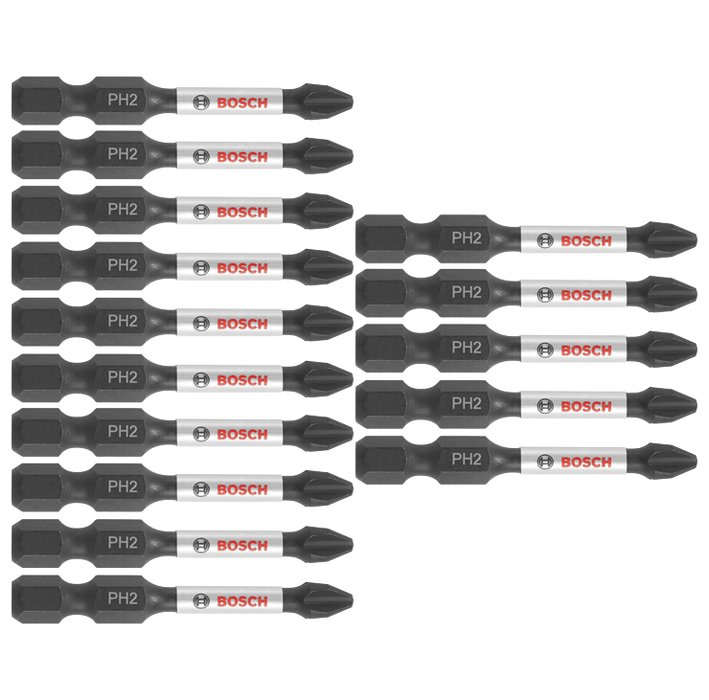 Bosch ITPH2215 15 pc. Impact Tough 2 In. Phillips #2 Power Bits
