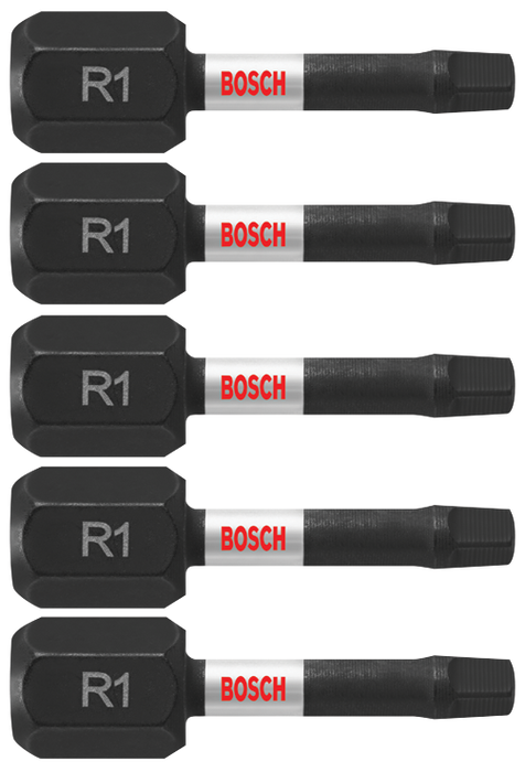 Bosch ITSQ1105 5 pc. Impact Tough 1 In. Square #1 Insert Bits