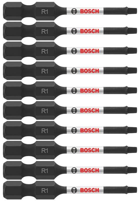 Bosch ITSQ12B 10 pc. Impact Tough 2 In. Square #1 Power Bits (Bulk Pack)