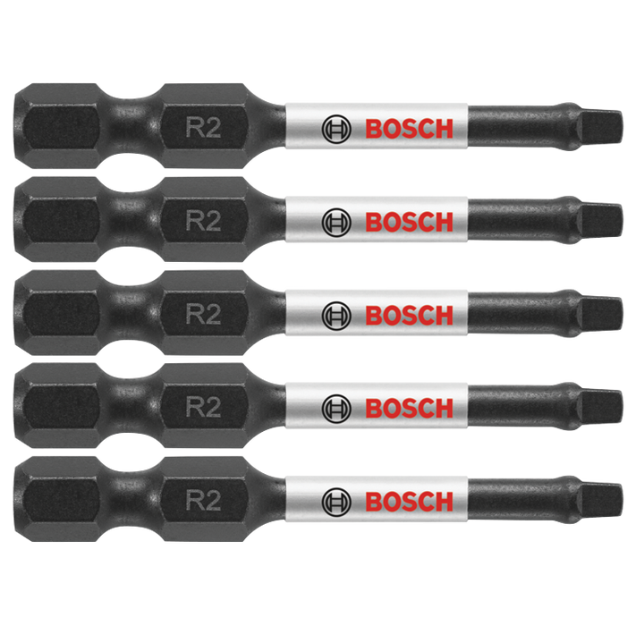 Bosch ITSQ2205 5 pc. Impact Tough 2 In. Square #2 Power Bits