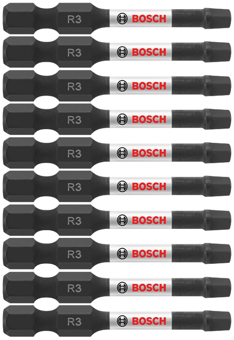 Bosch ITSQ32B 10 pc. Impact Tough 2 In. Square #3 Power Bits (Bulk Pack)