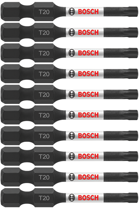 Bosch ITT202B 10 pc. Impact Tough 2 In. Torx #20 Power Bits (Bulk Pack)