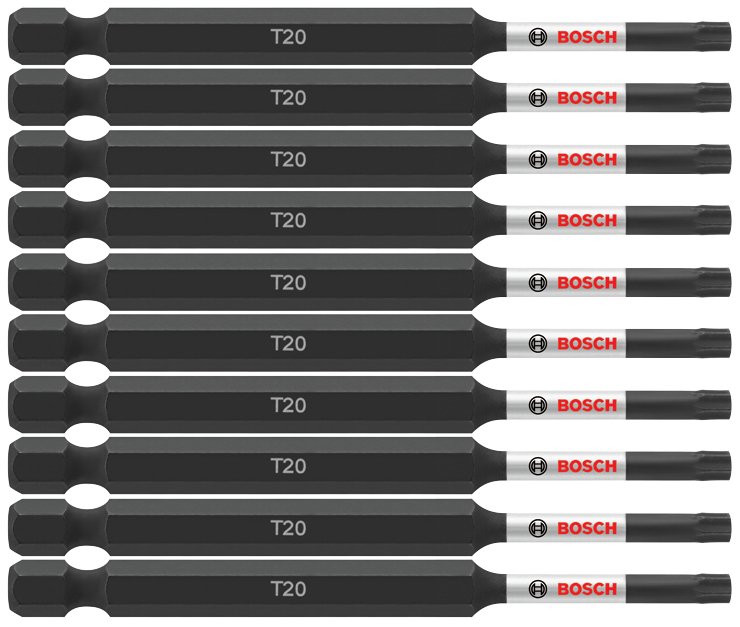 Bosch ITT2035B 10 pc. Impact Tough 3.5 In. Torx #20 Power Bits (Bulk Pack)