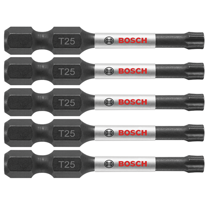 Bosch ITT25205 5 pc. Impact Tough 2 In. Torx #25 Power Bits