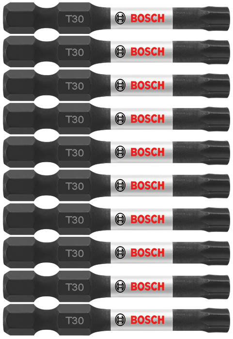 Bosch ITT302B 10 pc. Impact Tough 2 In. Torx #30 Power Bits (Bulk Pack)