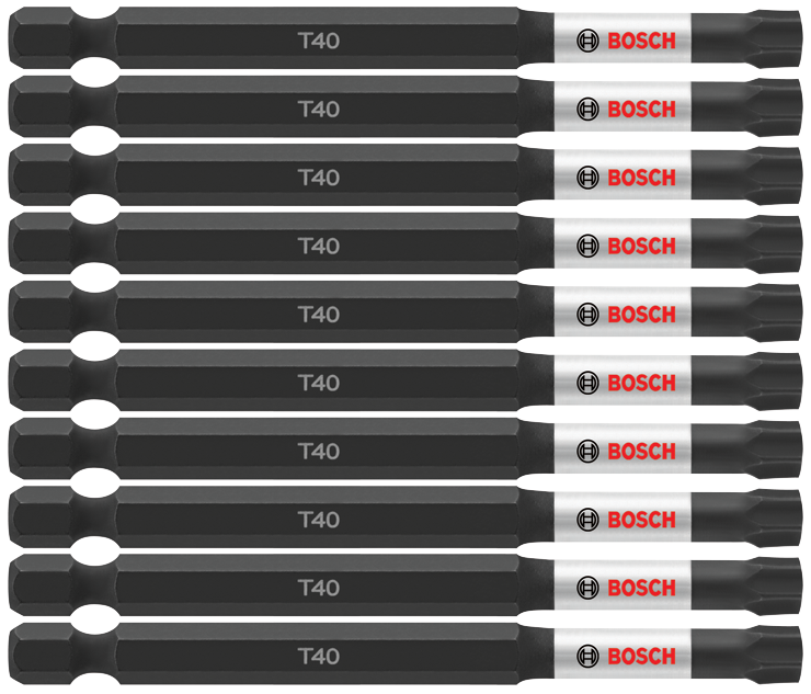 Bosch ITT4035B 10 pc. Impact Tough 3.5 In. Torx #40 Power Bits (Bulk Pack)