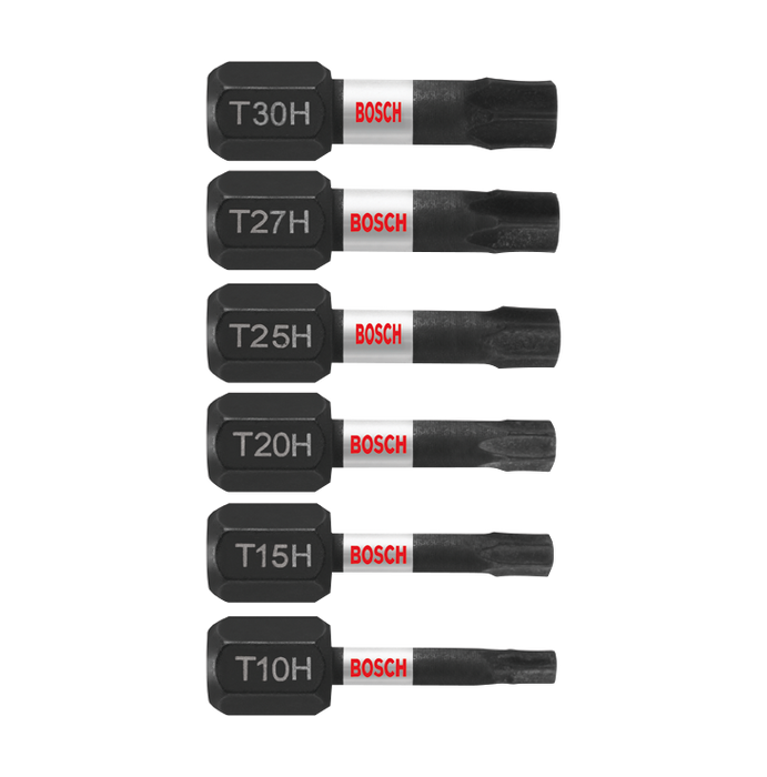 Bosch ITTHV106 6 pc. Impact Tough 1 In. Torx Screwdriving Bit Set