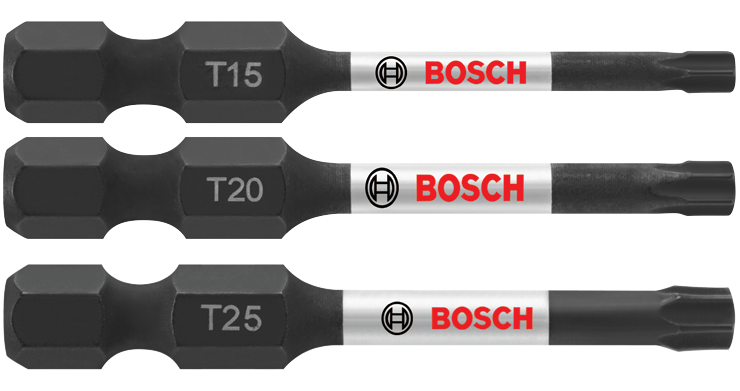 Bosch ITTV203 3 pc. Impact Tough 2 In. Torx Screwdriving Bit Set