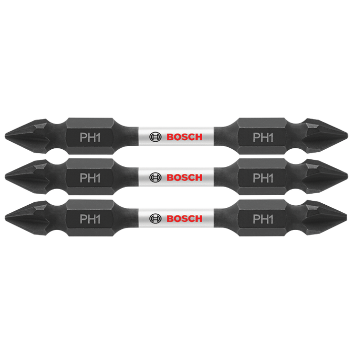 Bosch ITDEPH12503 3 pc. Impact Tough 2.5 In. Phillips #1 Double-Ended Bits