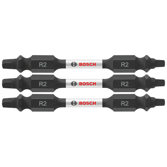 Bosch ITDESQ22503 3 pc. Impact Tough 2.5 In. Square #2 Double-Ended Bits