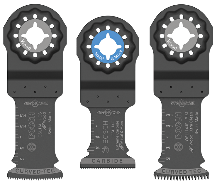 Bosch OSL003VP 3 pc. Starlock Oscillating Multi-Tool Accessory Blade Set