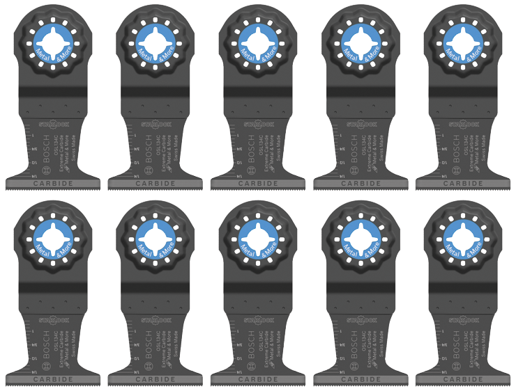 Bosch OSL134C-10 1-3/4 In. Starlock Oscillating Multi Tool Carbide Plunge Cut Blade 10 pk.